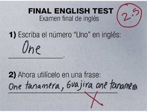 10 Preguntas De Examen De IngléS Contestadas