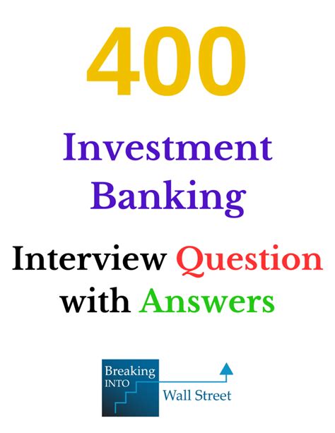 400 Investment Banking Interview Questions