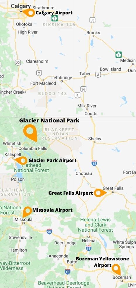 5 Airports Near Glacier National Park Montana