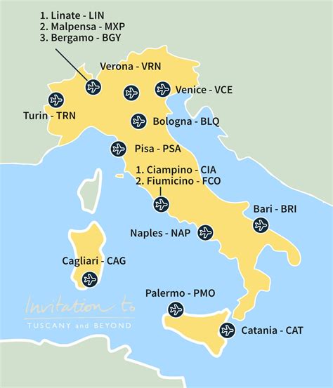 5 Airports Near Tuscany, Italy