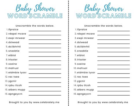 5 Baby Word Scramble Answers Revealed