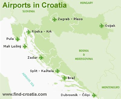 5 Closest Airports To Split, Croatia