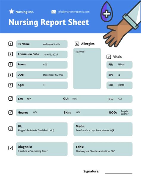 5 Essential Nursing Report Sheet Templates