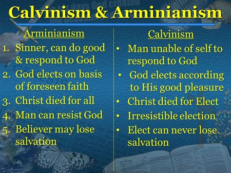 5 Key Differences: Calvinism Vs Arminianism