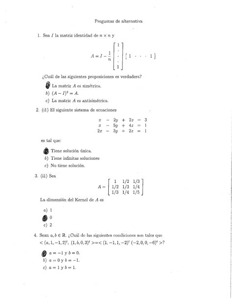 5 Pasos Para Resolver ExáMenes De ÁLgebra Lineal