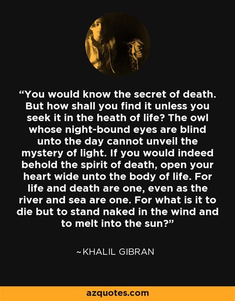 5 Poignant Reflections On Death By Kahlil Gibran