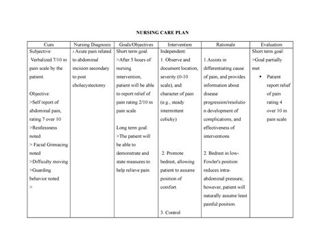 5 Steps To Effective Acute Pain Care Plan