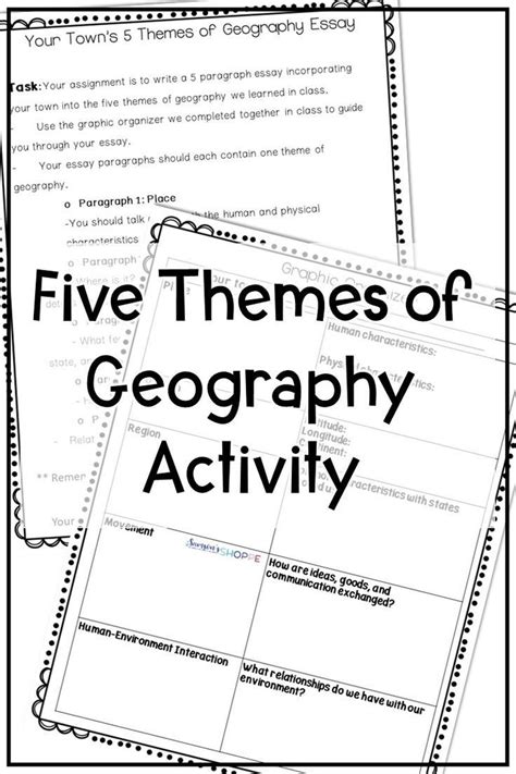 5 Themes Of Geography Worksheet For Kids