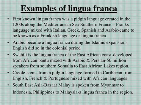 5 Ways Lingua Franca Shapes Ap Human Geography