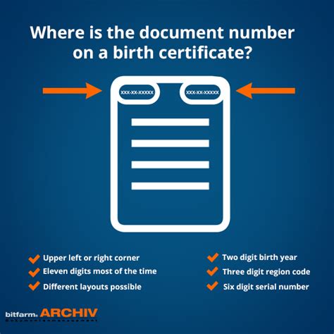 5 Ways To Find Birth Certificate Document Number