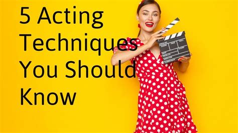 5 Ways To Perfect Your Acting With Lessons