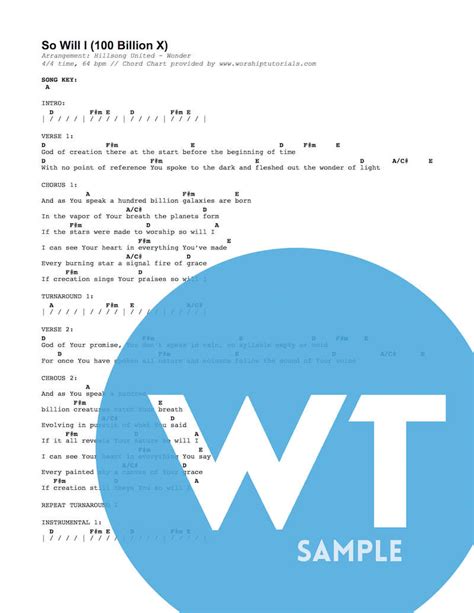 5 Ways To Play So Will I Chords By Hillsong
