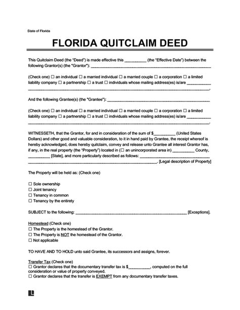 5 Ways To Use A Florida Quit Claim Deed