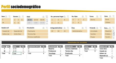 6 Formulas De Excel Para AnáLisis SociodemográFico