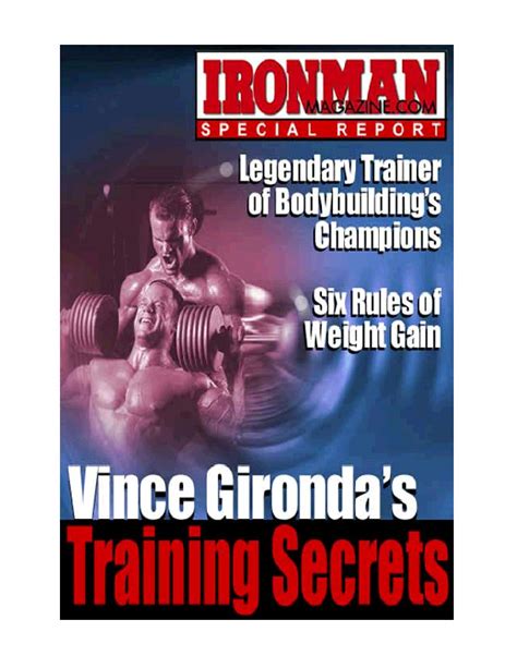 6 Training Secrets From Jason Ferruggia And Vince Gironda