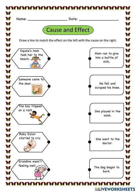 7 Cause And Effect Worksheets For Kids