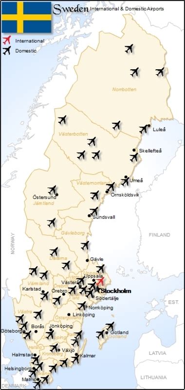 7 Key Airports In Sweden: A Travelers Map Guide