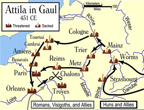 7 Key Events Of The Invasion Of Gaul In 451