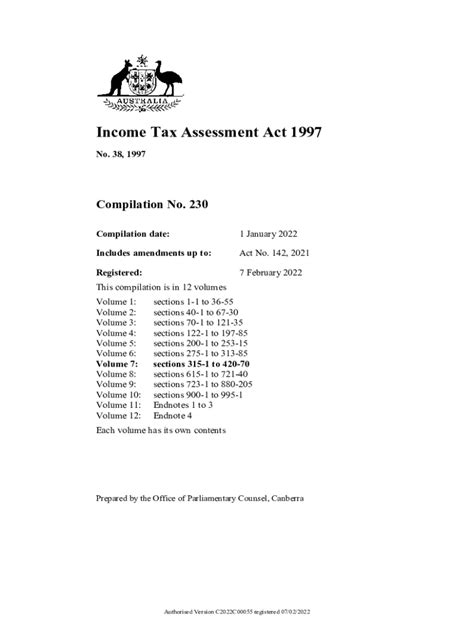 7 Key Facts About Income Tax Assessment Act