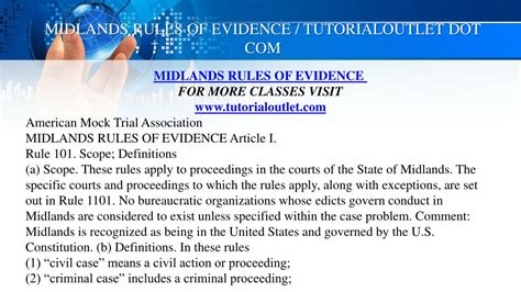 7 Key Midlands Rules Of Evidence You Should Know