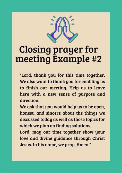 7 Short Closing Prayers For Meetings