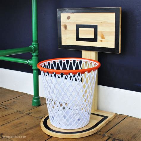 7 Ways To Upcycle A Basketball Hoop Into A Trash Can