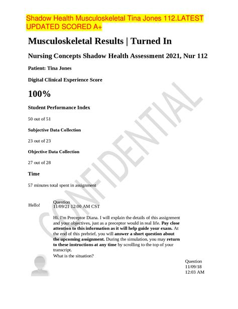 8 Key Findings In Tina Jones Musculoskeletal Objective Data