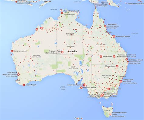 Australia Airports Map: Guide To Major Airport Locations