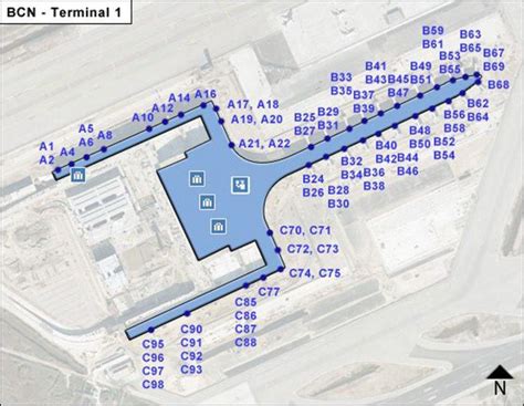 Barcelona Airport Terminal 1 Map And Guide