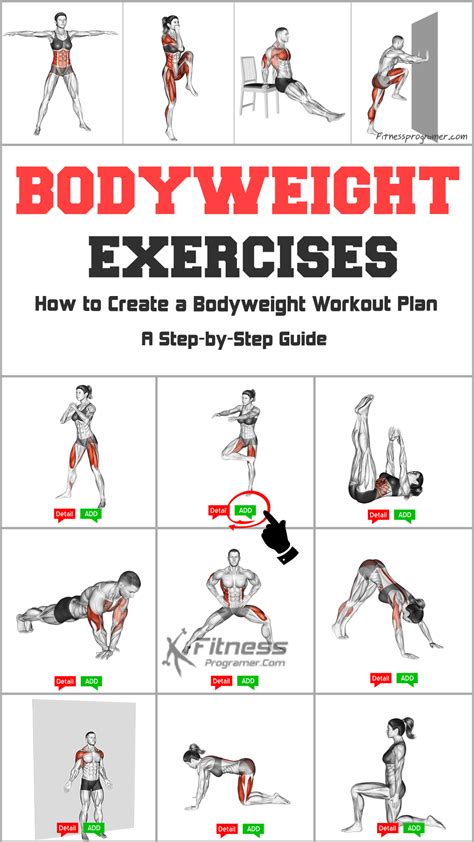 Bodyweight Workout Plan Pdf For Home Fitness Success