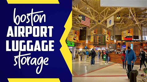 Boston Airport Luggage Storage Options For Travelers