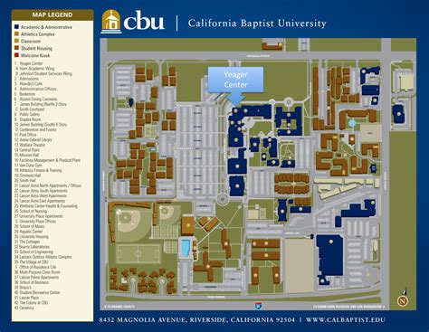 Cal Baptist University Campus Map And Directions