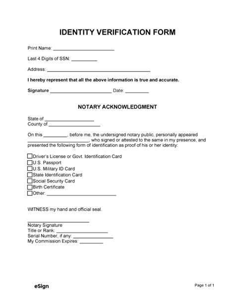 California Notary Identity Confirmation Form Requirements