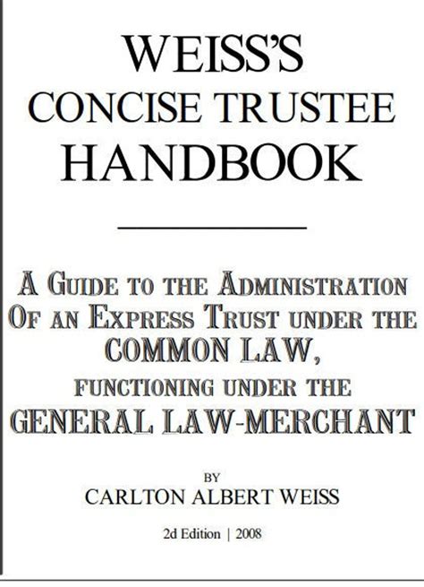 Concise Trustee Handbook: A Weis Guide For Trustees