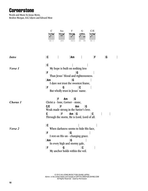 Cornerstone By Hillsong Chords And Lyrics Guide