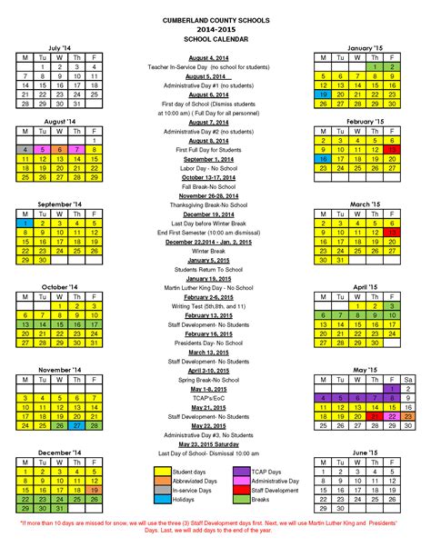 Cumberland County Schools Nc Calendar Guide