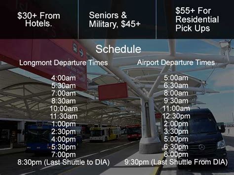 Denver Airport To Longmont Shuttle Services And Schedules