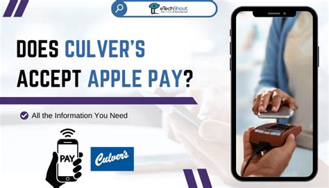 Does Culvers Take Apple Pay For Convenient Payments