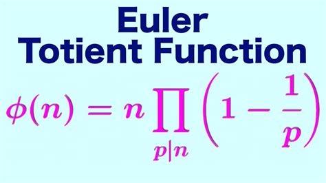 Euler Totient Function Calculator Tool And Formula Guide