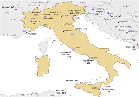 Fly To Tuscany: Nearest Airports In Italy