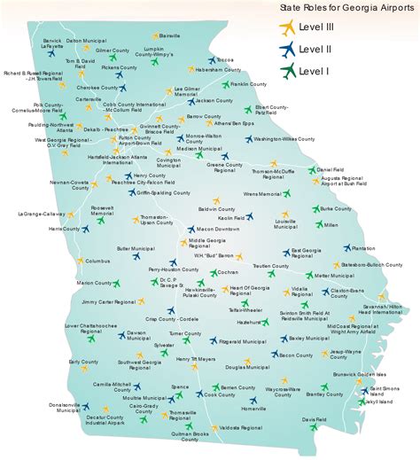 Georgia Airports Map: A Travelers Guide