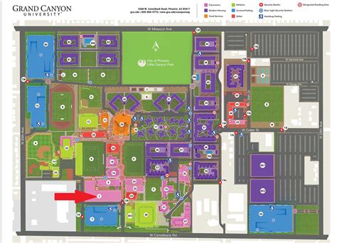 Grand Canyon University Campus Map And Guide