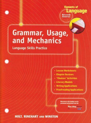 Holt Grammar Usage And Mechanics Study Guide