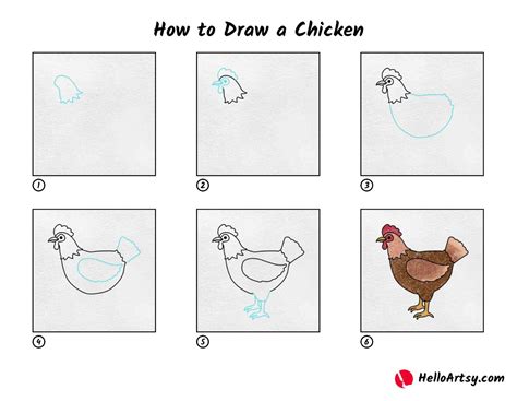 How To Draw A Chicken Wing Easily