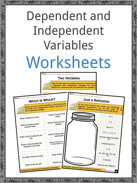 Independent And Dependent Variables Worksheet Made Easy