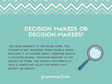 Is Decision Making Hyphenated