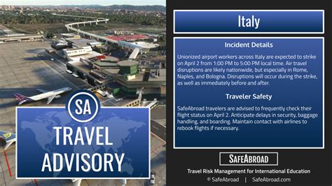 Italian Airport Strikes: Travel Disruptions And Strike Schedules