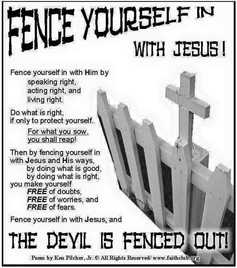 Jesus Be The Fence: Spiritual Protection And Guidance