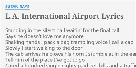 La International Airport Song Meaning And Lyrics