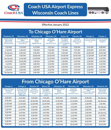 Madison To Milwaukee Airport Bus Schedule And Fares